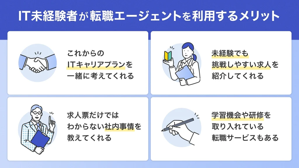 IT未経験者 転職エージェント メリット