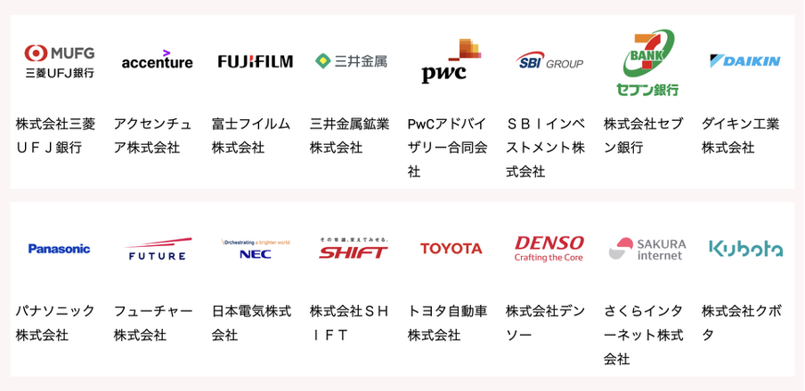 パソナキャリア 非公開求人実績がある企業